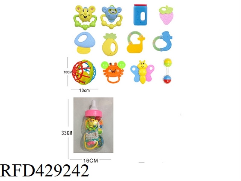 BABY TEETHER RATTLE SERIES 12PCS
