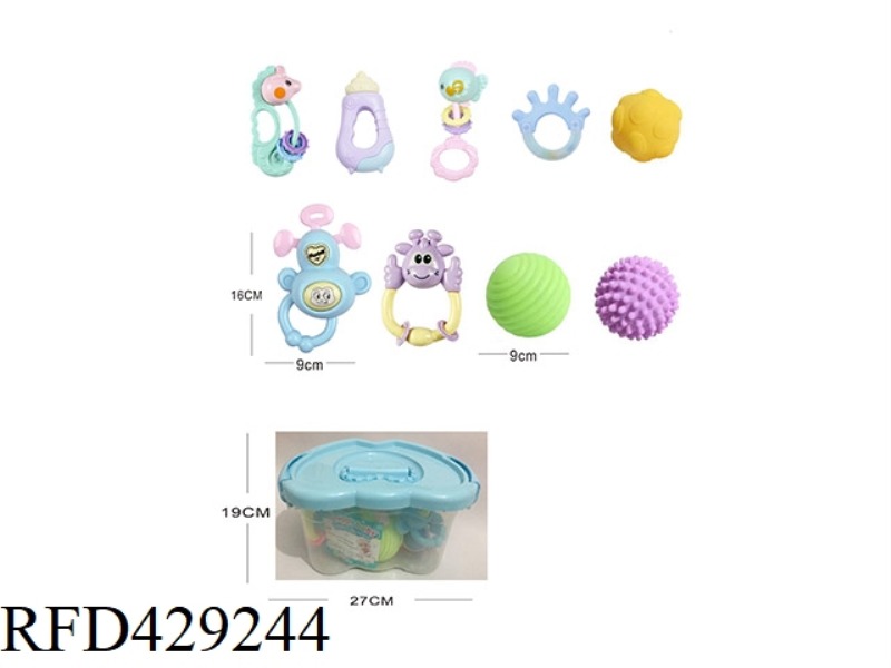 BABY TEETHER RATTLE SERIES 9PCS