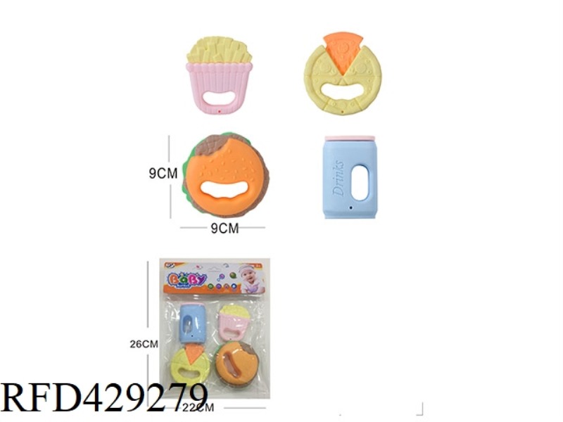 BABY TEETHER RATTLE SERIES 4PCS