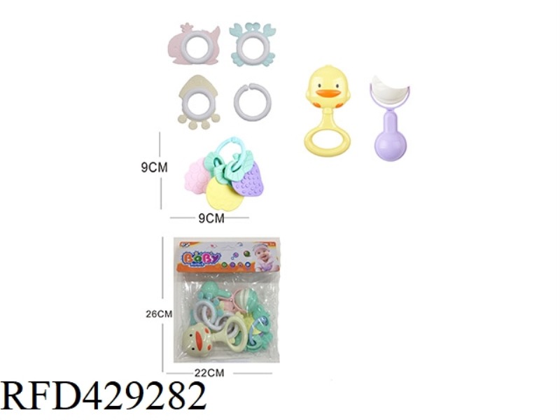 BABY TEETHER RATTLE SERIES 10PCS