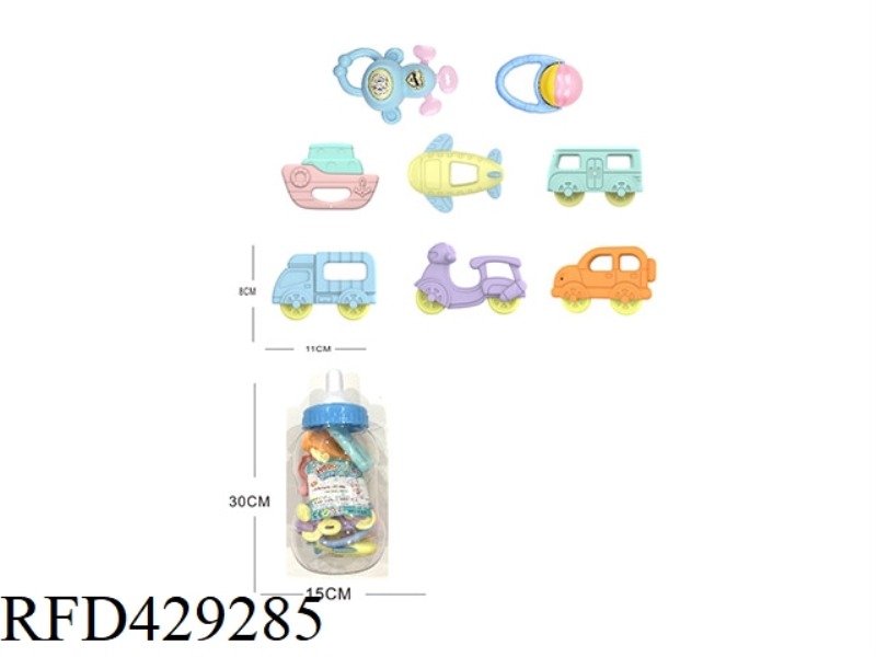 BABY TEETHER RATTLE SERIES 8PCS