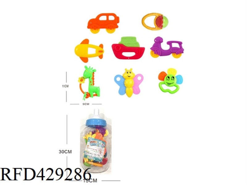 BABY TEETHER RATTLE SERIES 8PCS