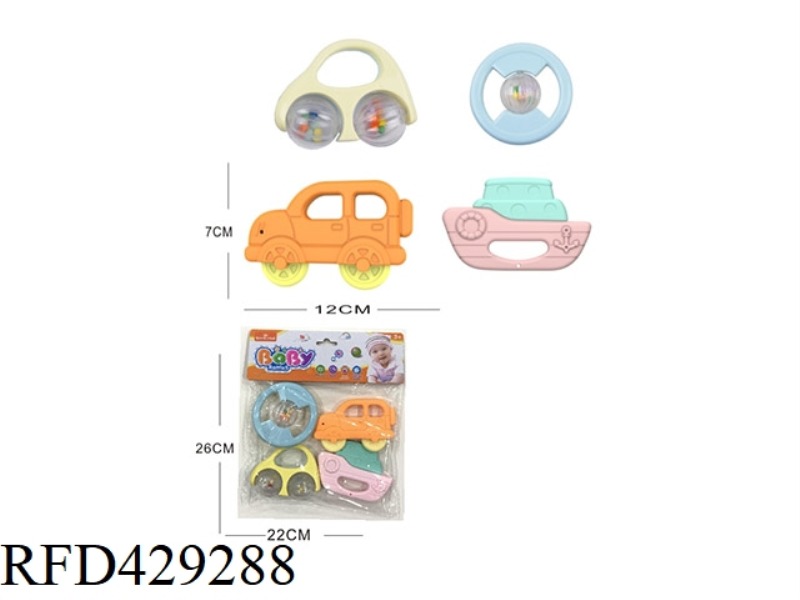 BABY TEETHER RATTLE SERIES 4PCS