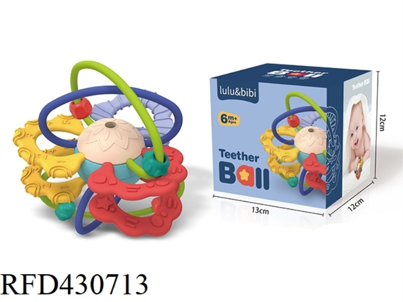 COLORED TEETHER SOFT MANHATTAN BALL