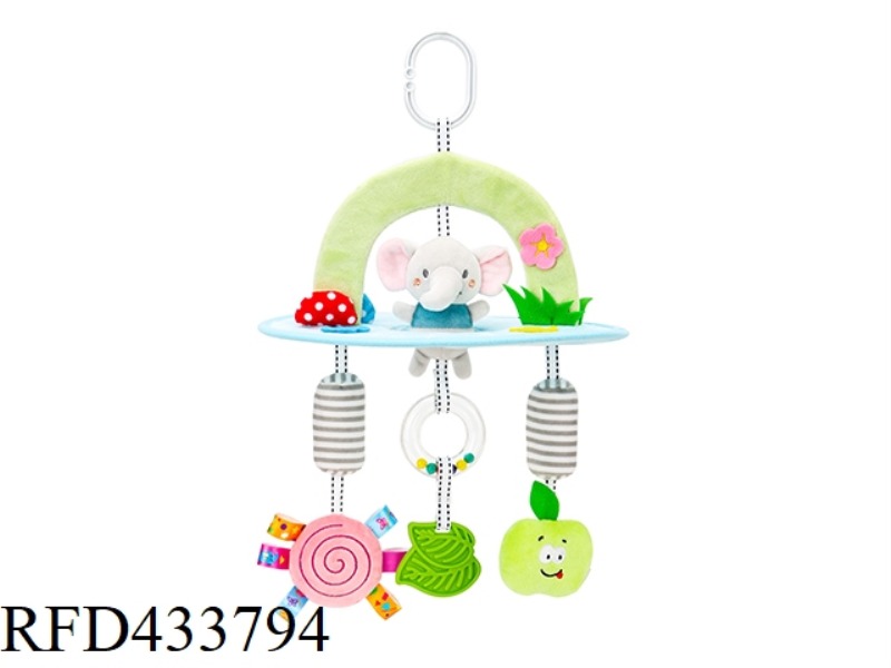 RURAL WIND CHIME ELEPHANT (SMALL WIND CHIME, RUBBER RING RINGING, BUILT-IN BB DEVICE, BELL, EAR PAPE