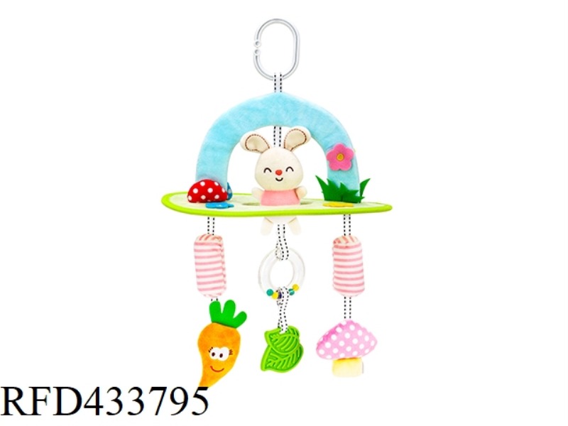 GARDEN WIND CHIME RABBIT (SMALL WIND CHIME, RUBBER RING RINGING, BUILT-IN BB DEVICE, RING, EAR PAPER