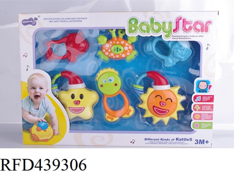 BABY RATTLE-6PCS
