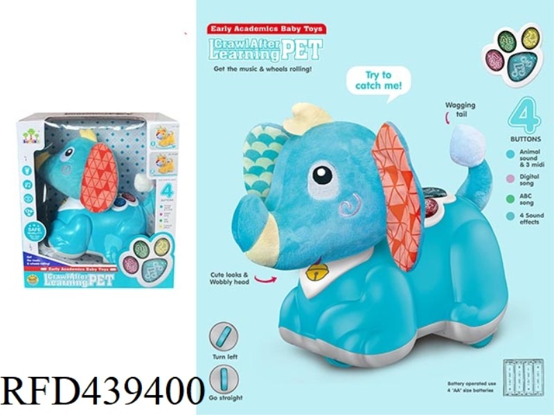 SOUND AND LIGHT SOOTHE THE ELECTRIC ELEPHANT