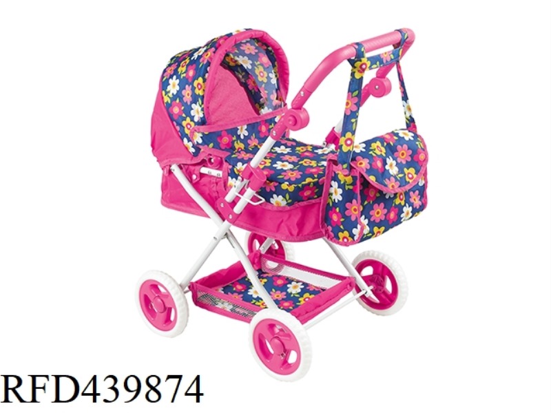 DOLL TROLLEY + SCHOOL BAG (IRON)