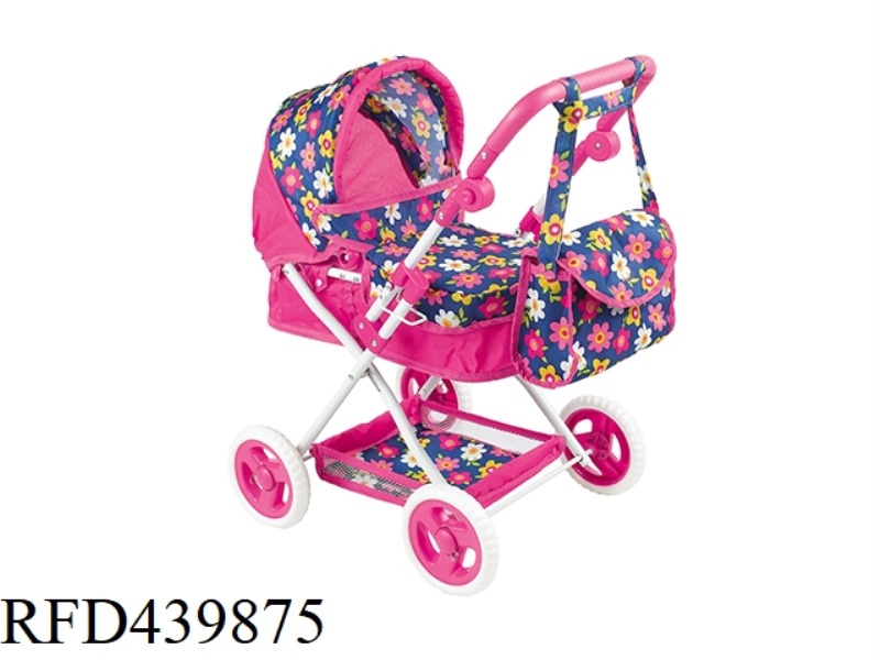DOLL TROLLEY + SCHOOL BAG (IRON)