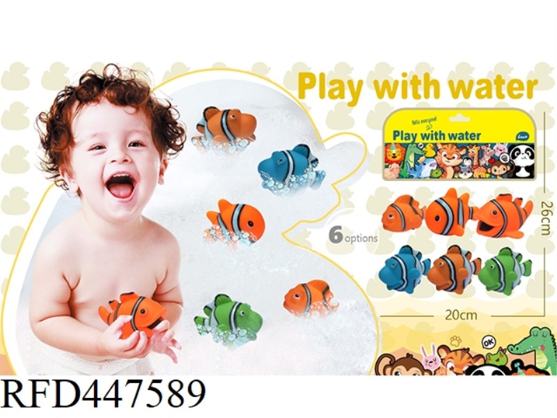 SOFT RUBBER DOLL PLAYING IN WATER