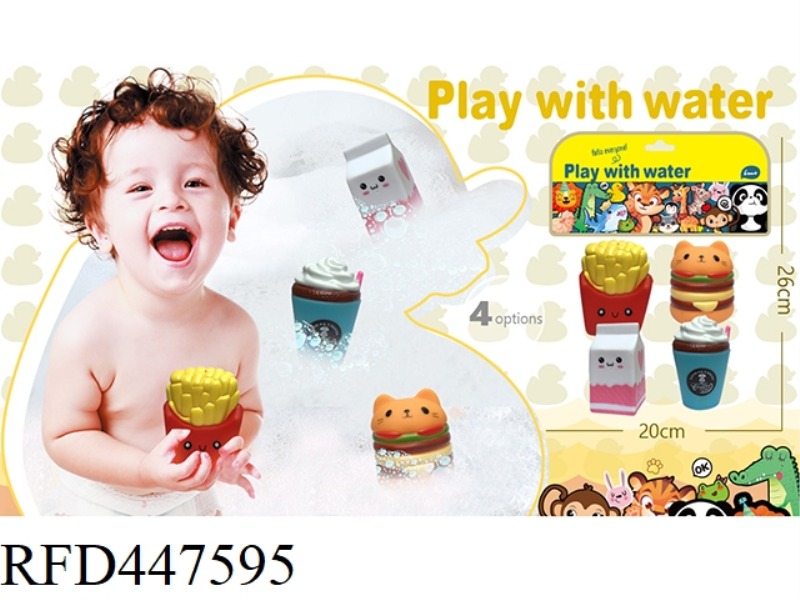 SOFT RUBBER DOLL PLAYING IN WATER
