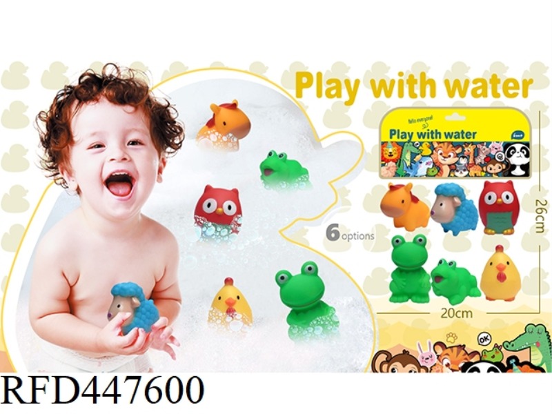 SOFT RUBBER DOLL PLAYING IN WATER