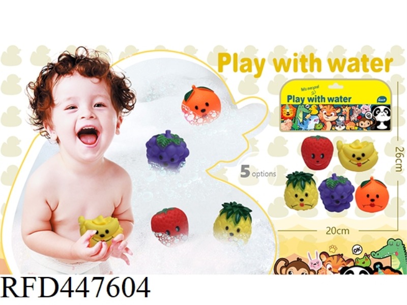 SOFT RUBBER DOLL PLAYING IN WATER