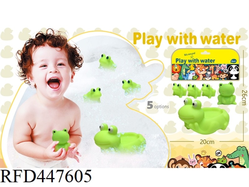 SOFT RUBBER DOLL PLAYING IN WATER