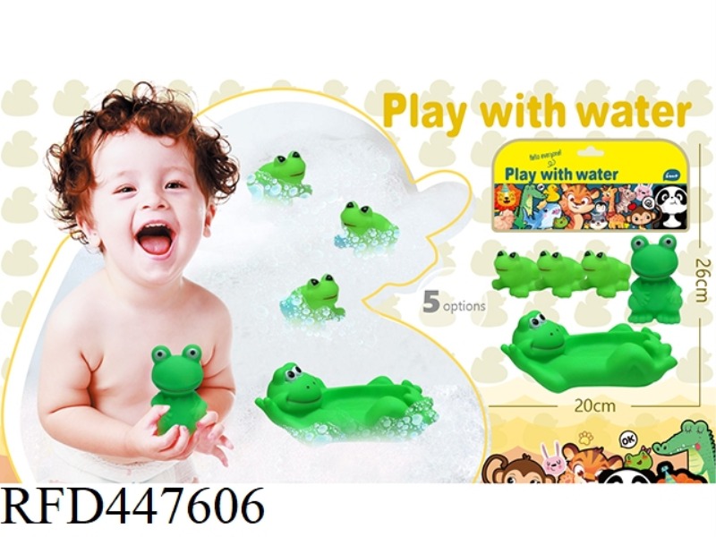 SOFT RUBBER DOLL PLAYING IN WATER