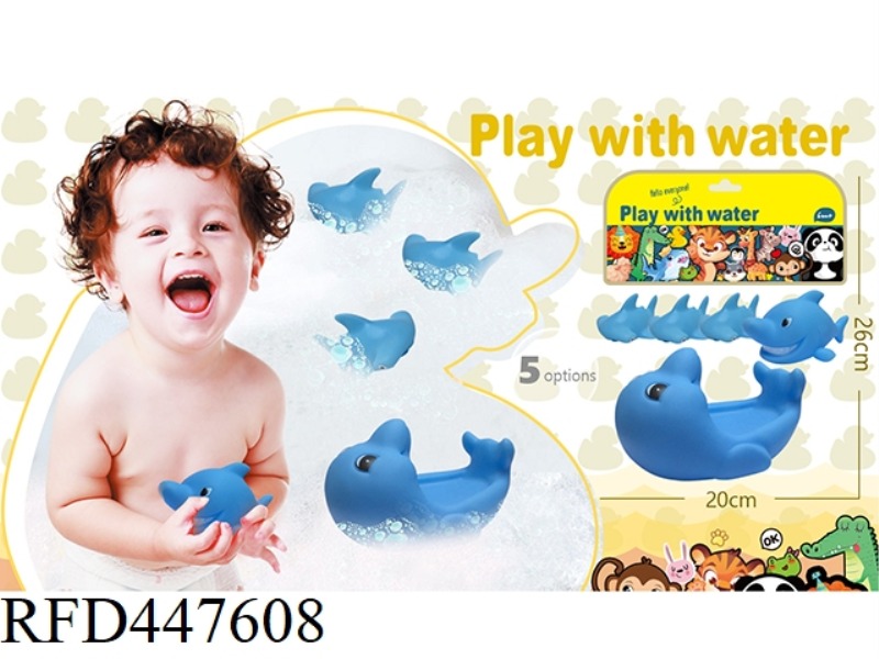 SOFT RUBBER DOLL PLAYING IN WATER