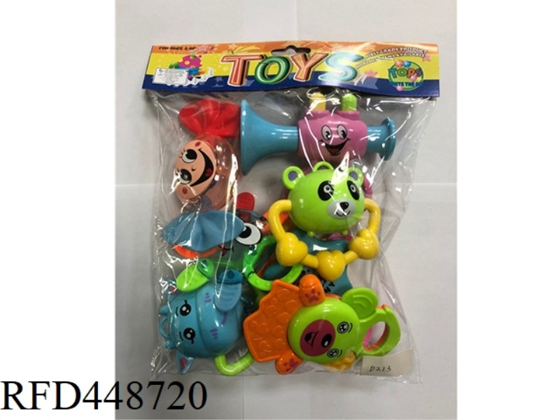 BABY TEETHER RATTLE (PACK OF 7)