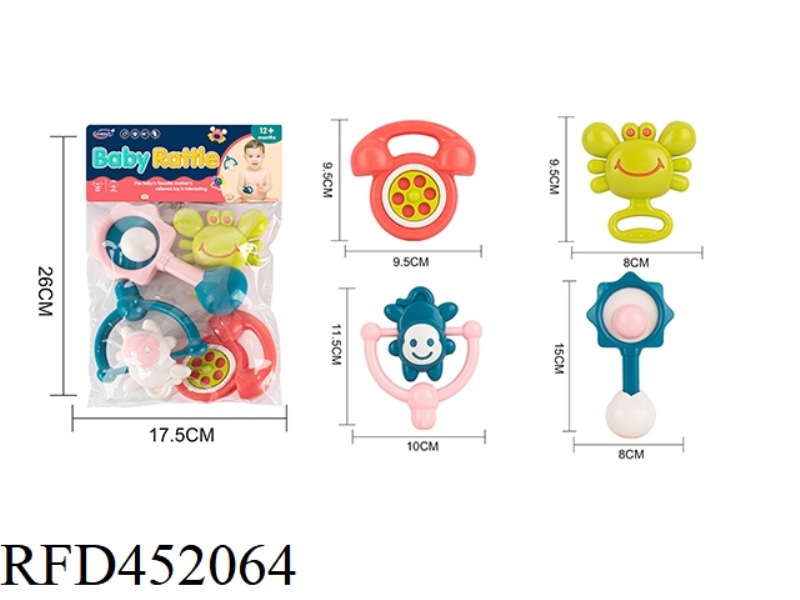 4PCS BABY RATTLE