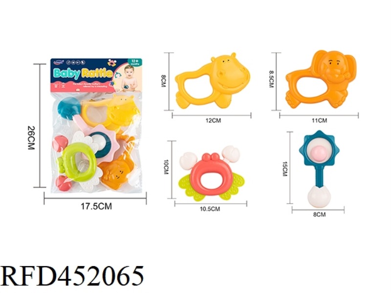 4PCS BABY RATTLE