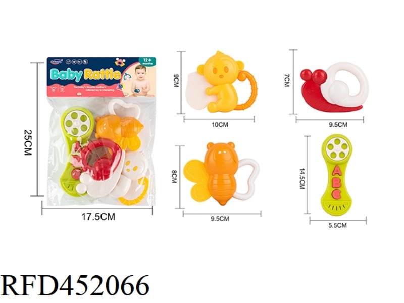 4PCS BABY RATTLE