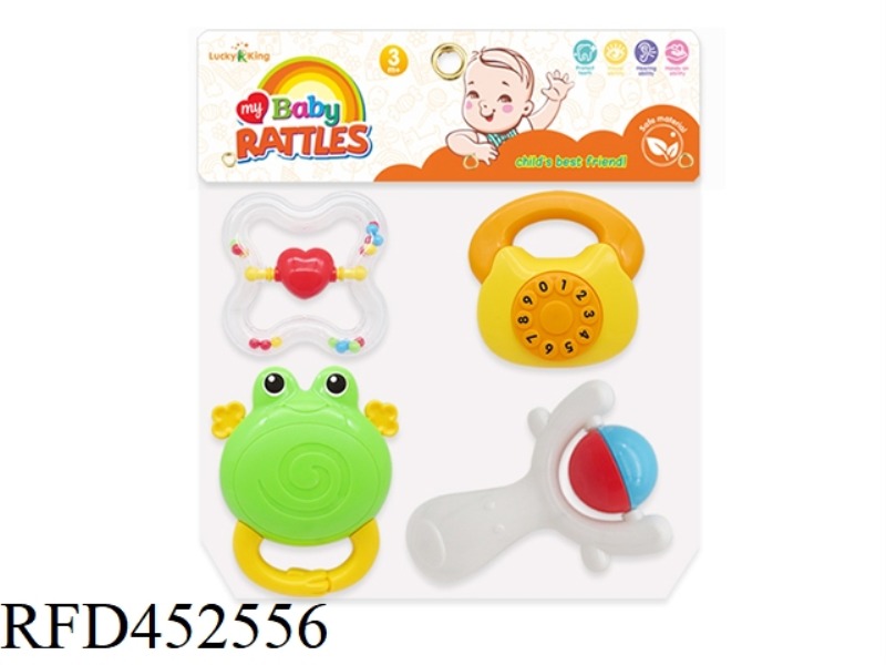 BABY RATTLE (4-PIECE SET)