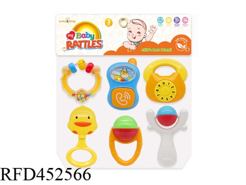 BABY RATTLE (6-PIECE SET)