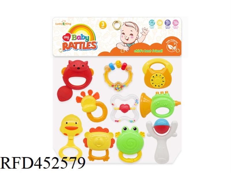 BABY RATTLE (10 PIECE SET)