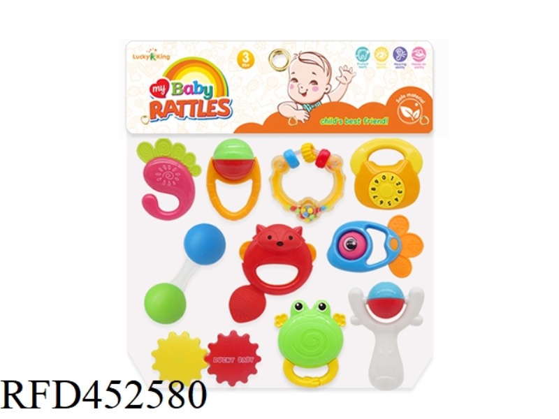 BABY RATTLE (10 PIECE SET)