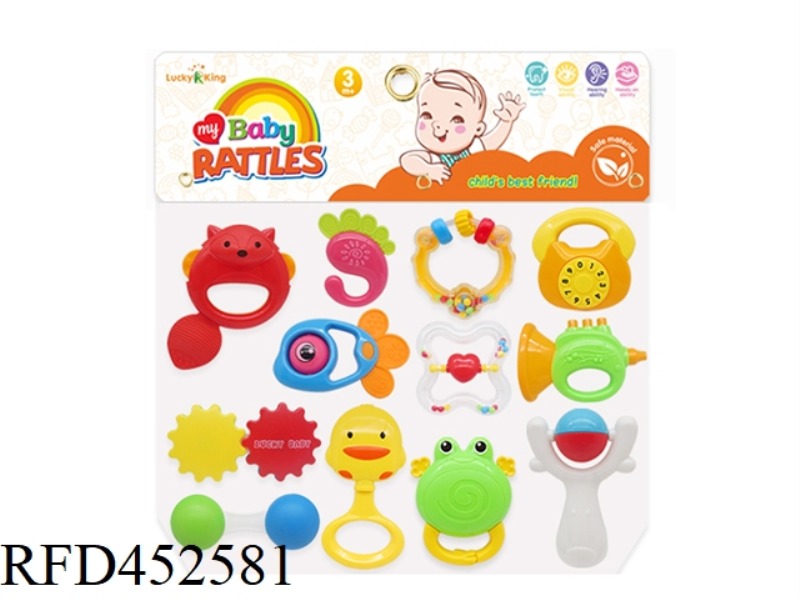 BABY RATTLE (12 PIECE SET)