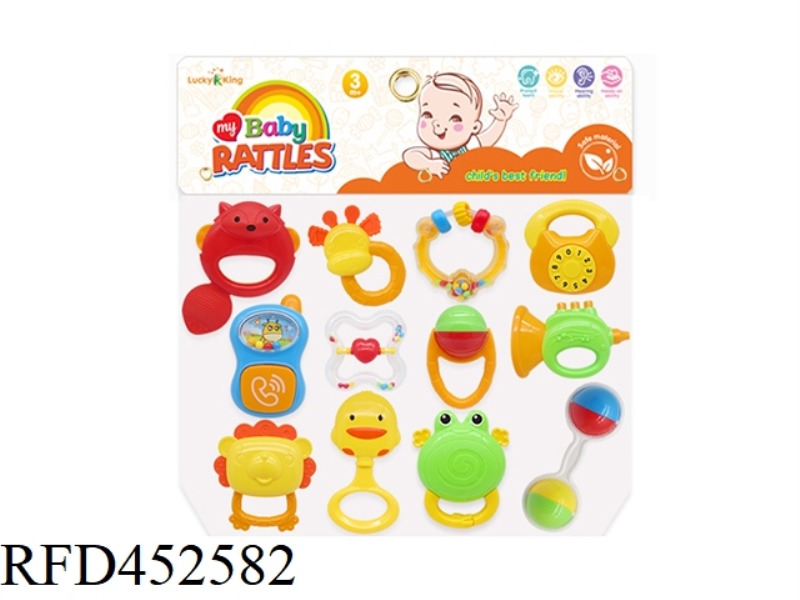 BABY RATTLE (12 PIECE SET)