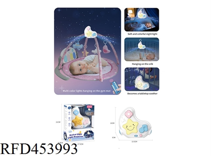 REMOTE CONTROL MOON PROJECTION NIGHT LIGHT (WITH LIGHT AND MUSIC)