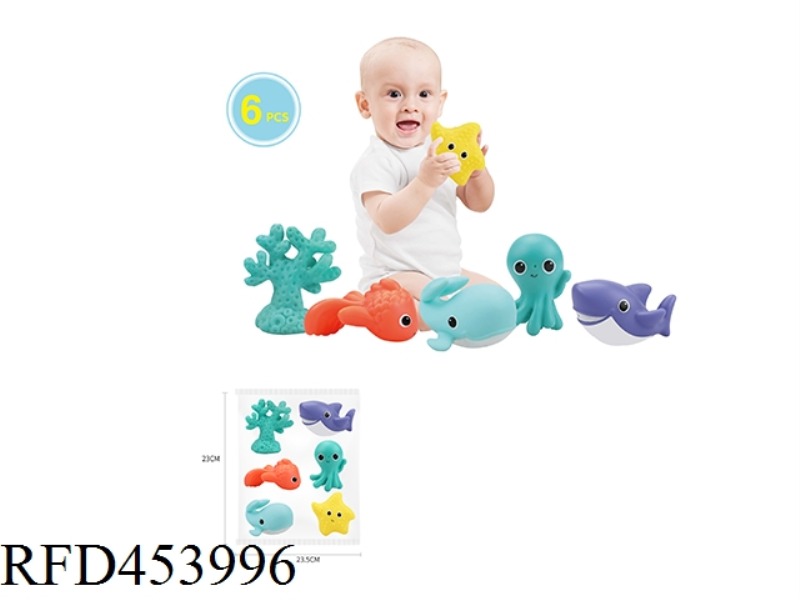 BABY PERCEPTION TOY SET (6 CUTE OCEAN PARTNERS)