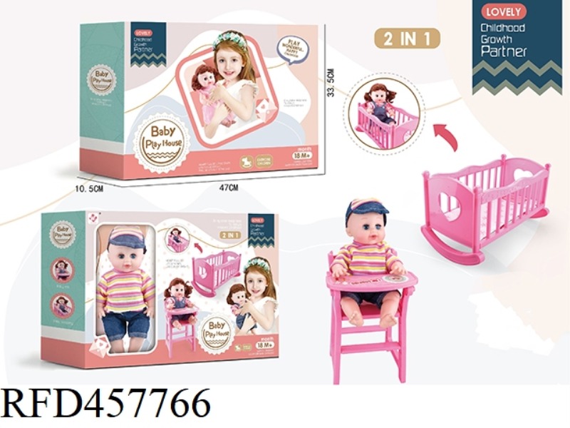 DOLL SUIT 2 IN 1 (CRIB + DINING CHAIR)