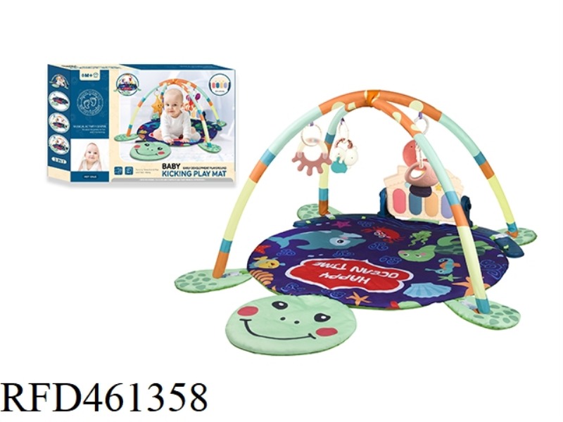 TURTLE PEDAL PIANO GYM WITH RATTLES