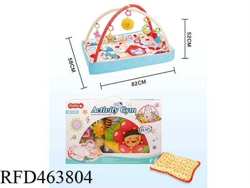 BABY PLAY BLANKET RECTANGULAR EDGING