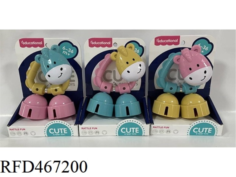 PONY RATTLE, 3-COLOR MIX