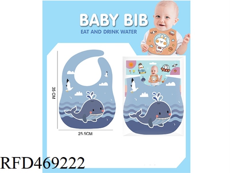 BABY EVA BIB, SALIVA POCKET, RICE POCKET