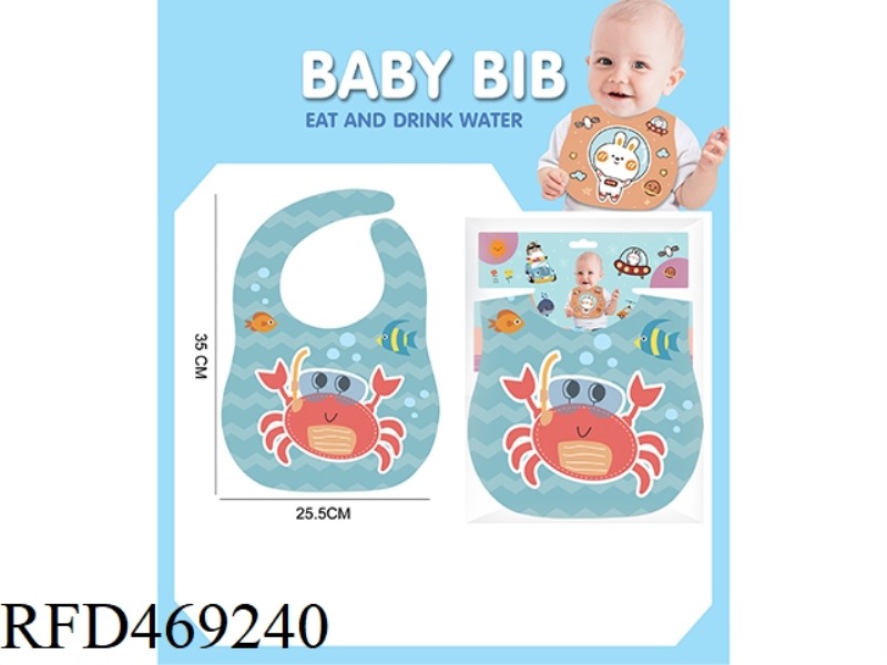 BABY EVA BIB, SALIVA POCKET, RICE POCKET