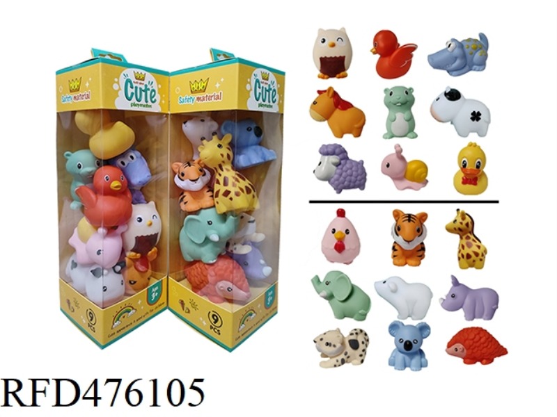 9 PACK BATHROOM SPRINKLER ANIMALS