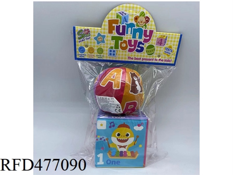 5 INCH EARLY EDUCATION WITH BELLS AND COLORFUL COTTON FILLING DICE BALL CARD HEAD SET