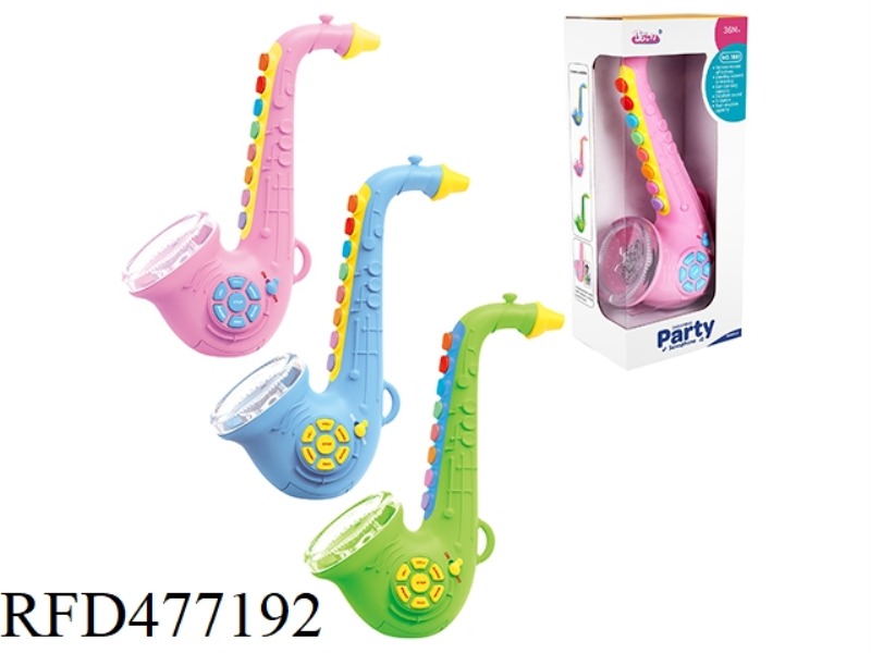 MUSIC SAXOPHONE (PINK/BLUE/GREEN) MONOCHROME