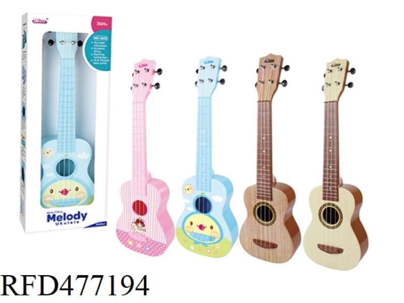 UKULELE (PINK/BLUE/LIGHT WOOD GRAIN/DARK WOOD GRAIN) MONOCHROME