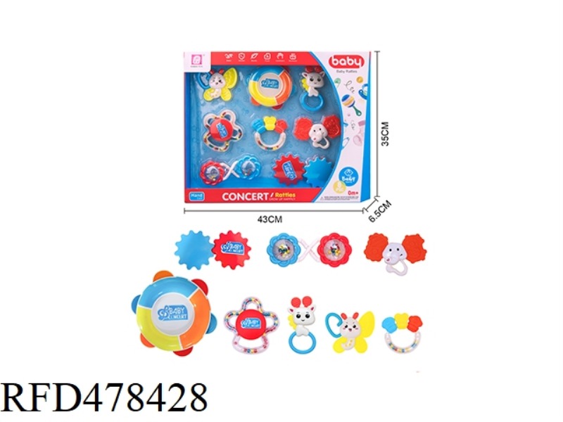BABY RATTLE 8PCS