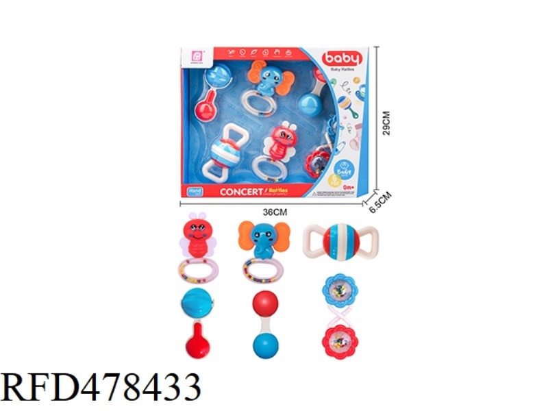 BABY RATTLE 6PCS