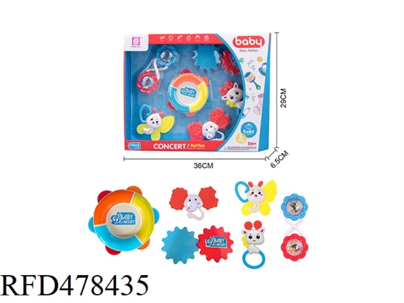 BABY RATTLE 6PCS