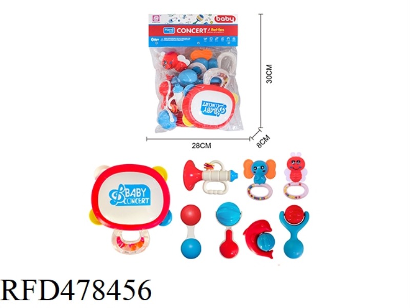 BABY RATTLE 8PCS