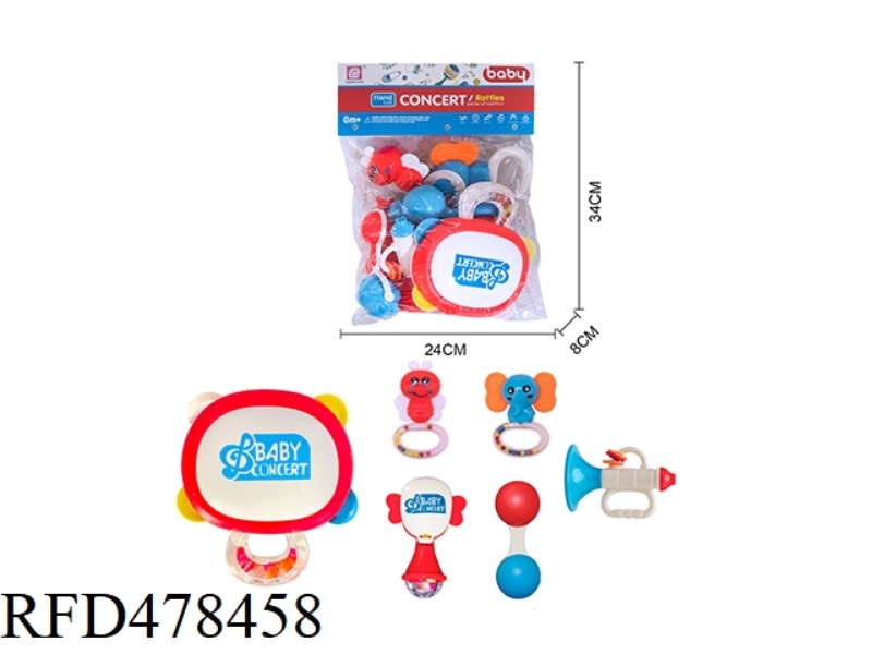 BABY RATTLE 6PCS