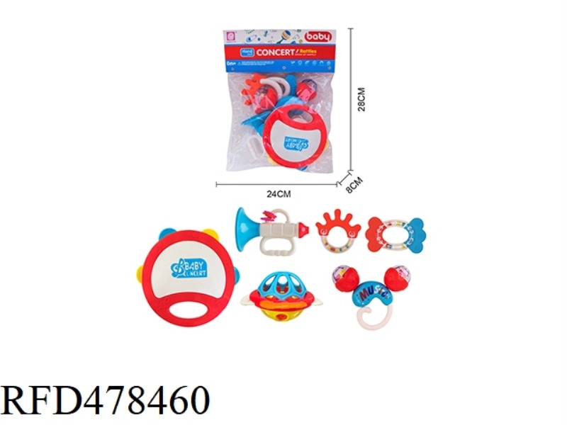 BABY RATTLE 6PCS