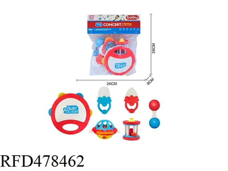 BABY RATTLE 6PCS